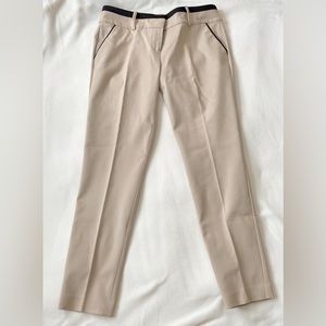 Ann Taylor Tan Pant With Black Trim
